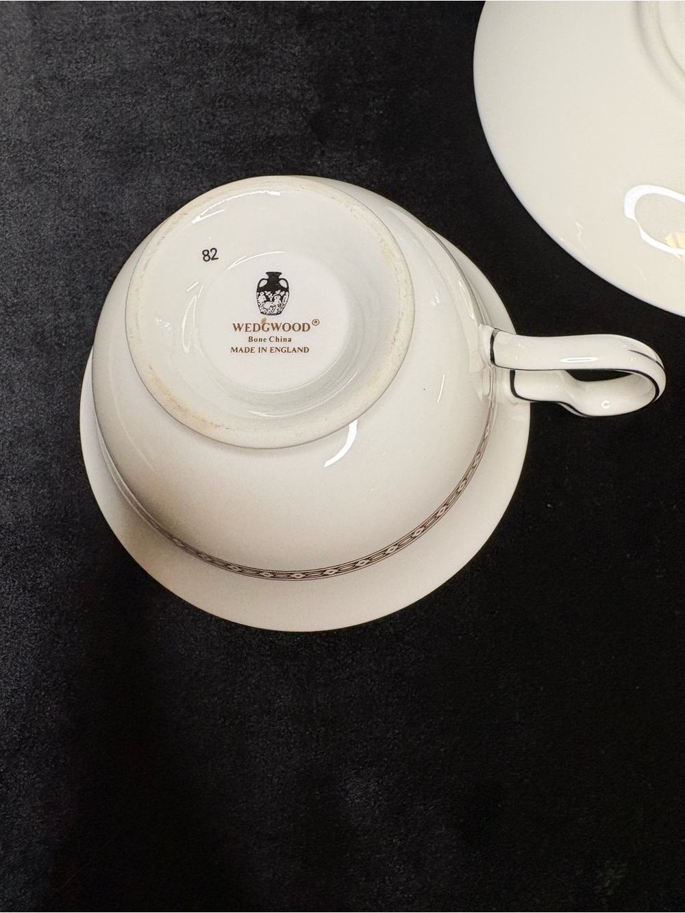 Wedgewood Florentine Turquoise Bine China Teacup and Saucer - Picture 6 of 6